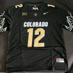 #12 Travis Hunter Game Jersey Black